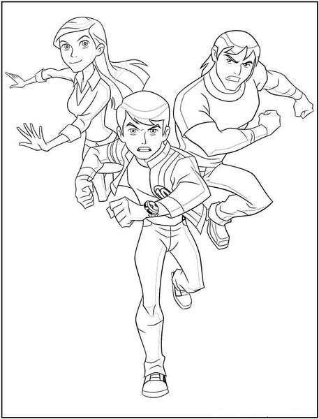 Ben 10 kolorowanki